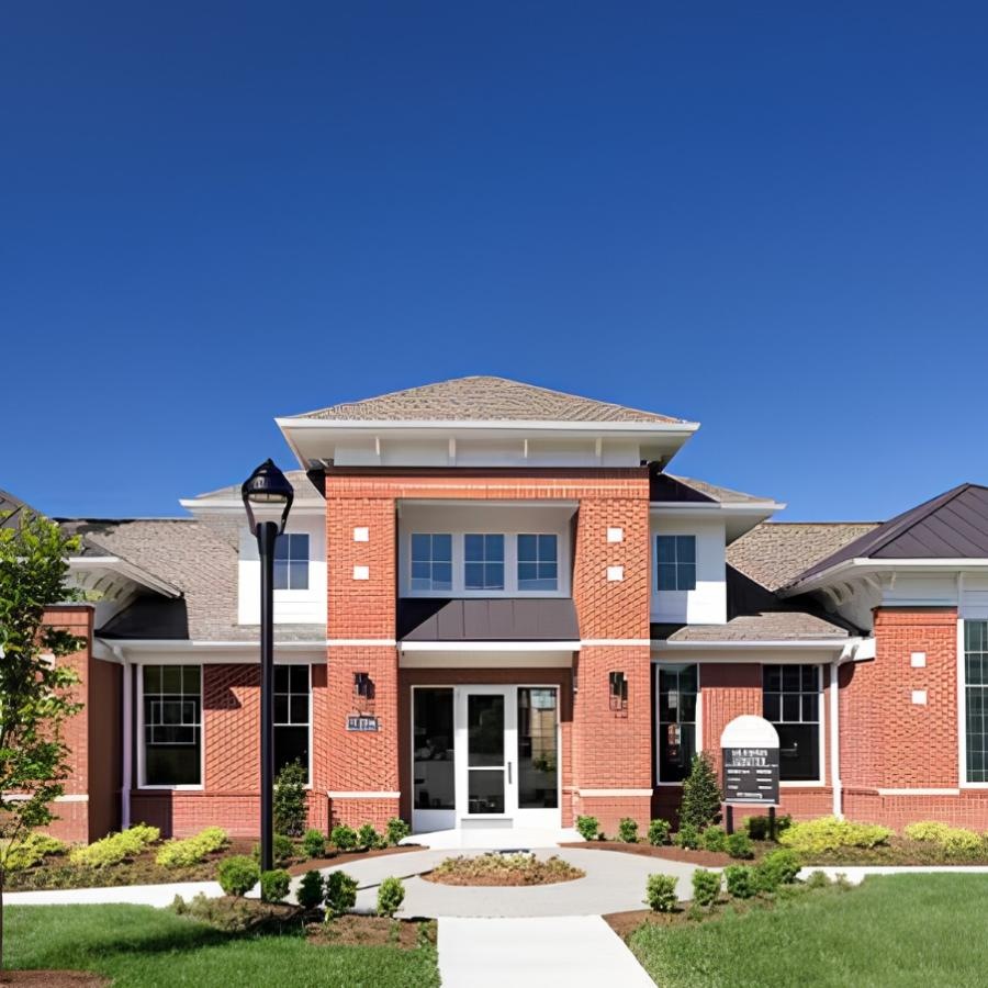 a large brick building