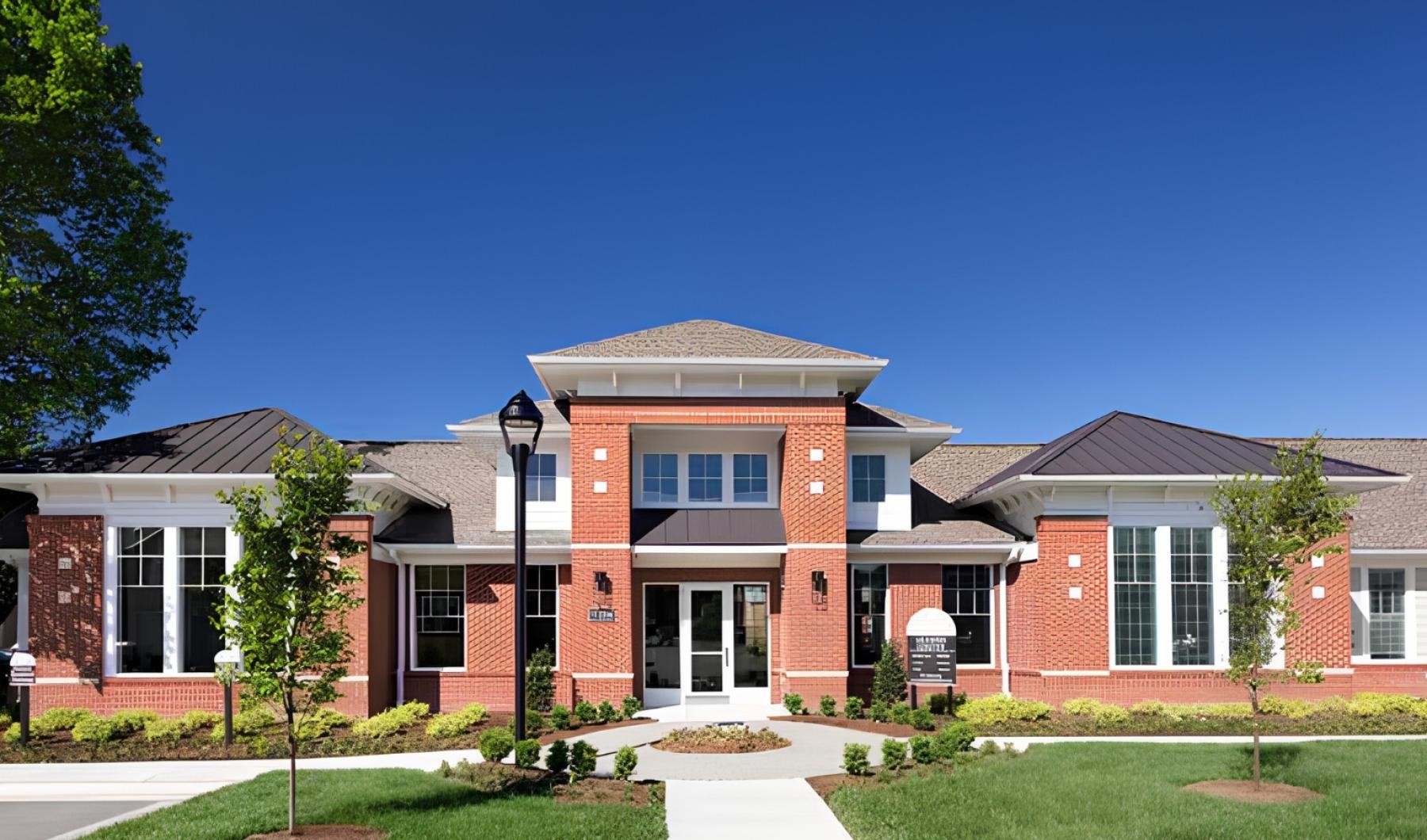 a large brick building